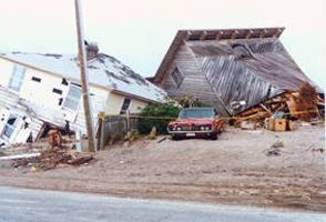 [Destroyed house]